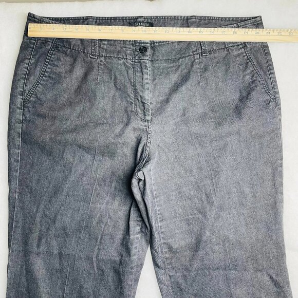 Talbots Womens Black Dark Wash Stretch Flared Leg Denim Jeans Plus Size 20W - Picture 5 of 9